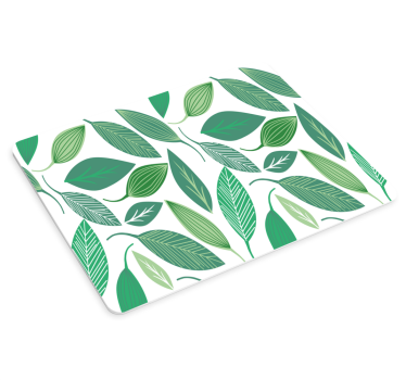 Grön leafes natur mönster original musmatta - Tenstickers