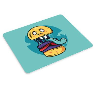 Original mousepad för zombieburgaretecknad film - Tenstickers