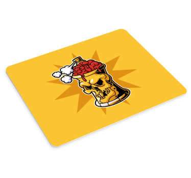 Skallehjärna dryck original musmatta - Tenstickers
