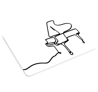 Original musmatta stiliserat flyglar - Tenstickers