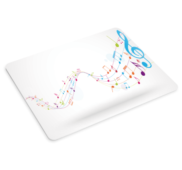 Färgrik musikal noterar original- mousepad - Tenstickers