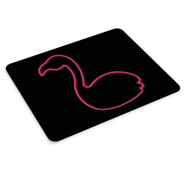 Original musmatta neon flamingo silhuett - Tenstickers