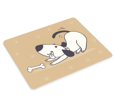 Original musmatta lekfull hund med ben - Tenstickers