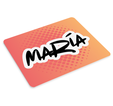 Swag graffity stil orange bakgrund anpassade musmattor - Tenstickers