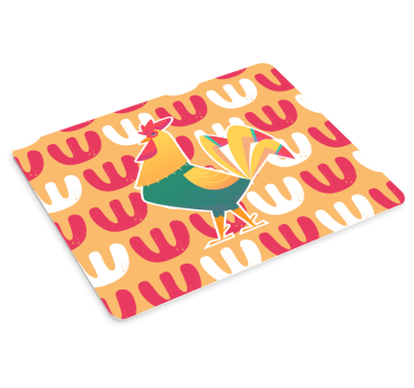 Original musmatta färgglad tuppmönster - Tenstickers