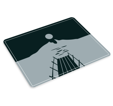 Original musmatta serene dock reflection - Tenstickers