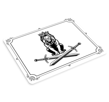 Kungen av original-mousepad för djungelsilhouettes - Tenstickers