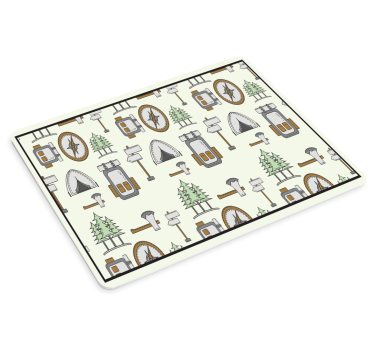 Original musmatta campingutrustning mönster - Tenstickers