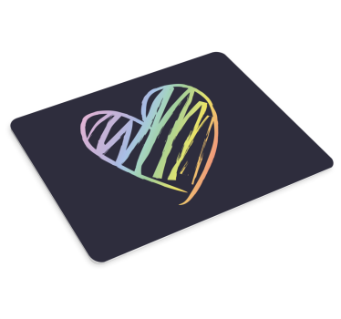 Original musmatta färgglad hjärtformad - Tenstickers
