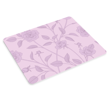 Original- mousepad för ros för lila oljemålningvintage - Tenstickers