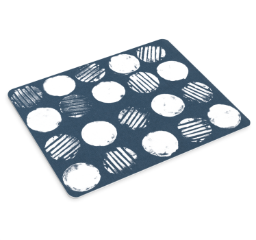 Cirkla vit fläck nordisk design original-mousepad - Tenstickers