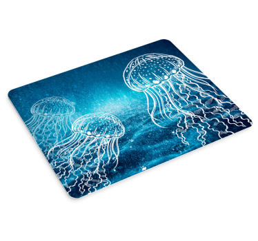 Original- mousepad för varelser för blått- och vitmanethav - Tenstickers
