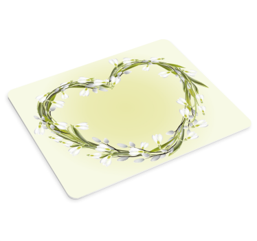 Original musmatta hjärtformad blomsterarrangemang - Tenstickers