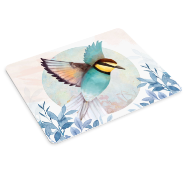 Färgglad fågelflyg original musmatta - Tenstickers