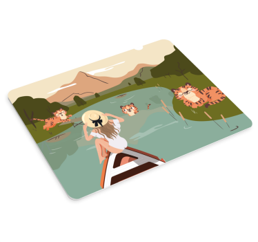 Original musmatta kvinna njuter av naturen - Tenstickers