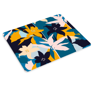Radiant botanisk tryck original musmatta - Tenstickers