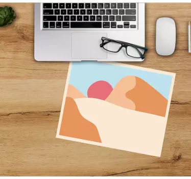 Abstract mountain hues original musmatta - Tenstickers