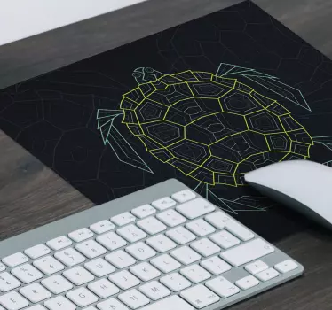 Abstrakt geometrisk sköldpaddamusmatta - Tenstickers