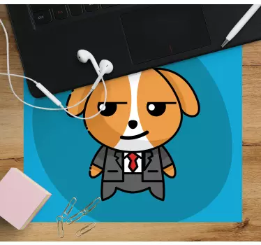 Dapper hundkaraktär original musmatta - Tenstickers