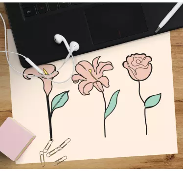 Floral elegance trio original musmatta - Tenstickers