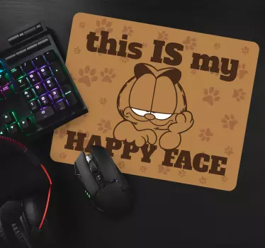 Garfield glad uttryck original musmatta - Tenstickers