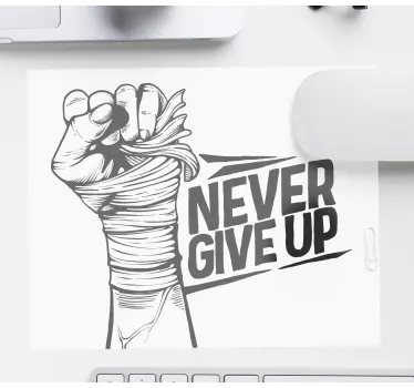 "ge aldrig upp" boxning originalmusmatta - Tenstickers