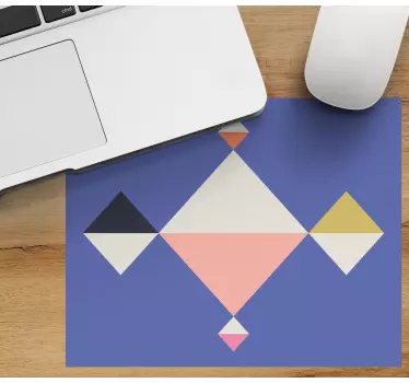 Geometrisk mönster konst original musmatta - Tenstickers