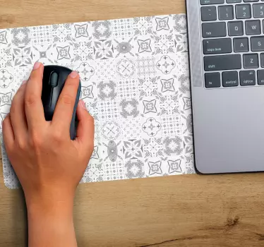 Grå "beatrice" original-mousepad - Tenstickers