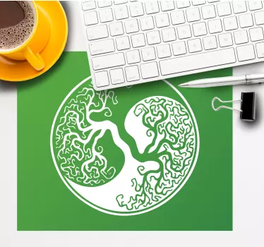 Intrikat träd design original musmatta - Tenstickers
