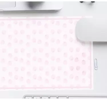 Jordgubbar mönster på rosa original-mousepad - Tenstickers