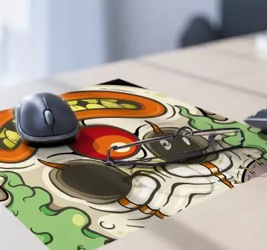 Läskigt clown ansikte original musmatta - Tenstickers