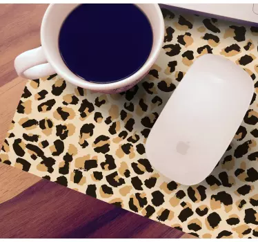 Leopard djur tryck original musmatta - Tenstickers