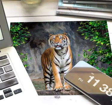 Majestätisk tigerställning original musmatta - Tenstickers