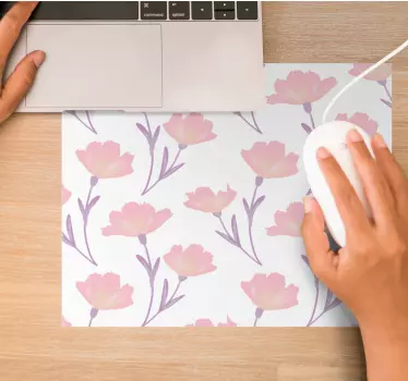 Minimalistisk original-mousepad för vilda blommor - Tenstickers