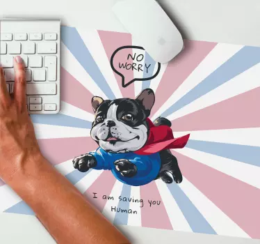 Original-mousepad för flyg för tecknad filmhund - Tenstickers