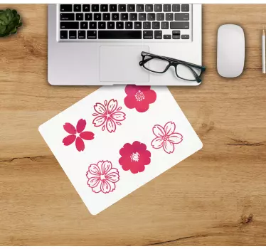 Original musmatta floral blomster motiv - Tenstickers