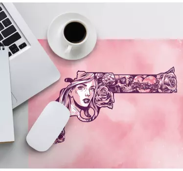 Original musmatta intrikat blommig pistol - Tenstickers