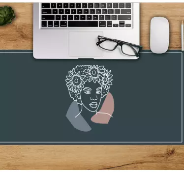 Original musmatta kvinna med solrosor - Tenstickers