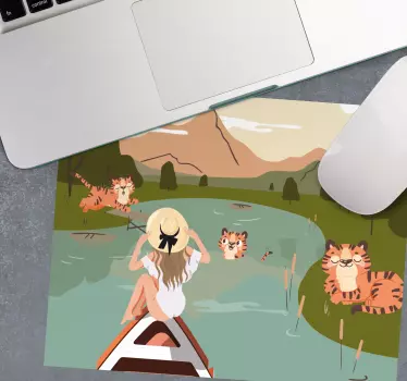 Original musmatta kvinna njuter av naturen - Tenstickers