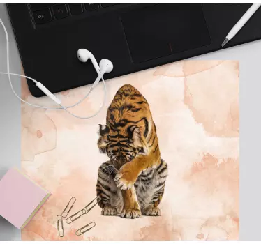 Original musmatta lekfull tigerunge - Tenstickers