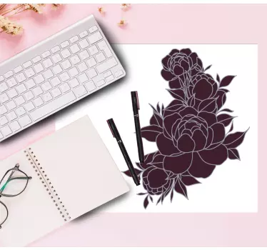 Original musmatta med blommönster - Tenstickers