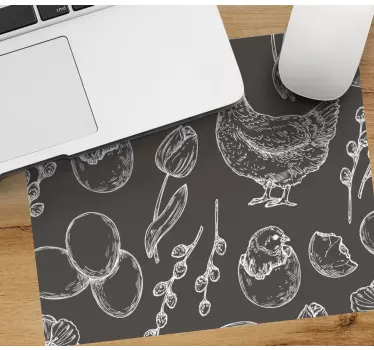 Original musmatta med lantgårdsdjur motiv - Tenstickers