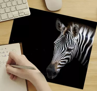Original musmatta närbild av zebra huvud - Tenstickers