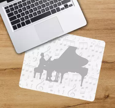 Original musmatta pianomusik silhuett - Tenstickers