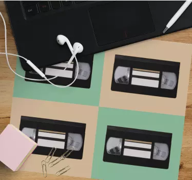 Original musmatta retro videokassetter - Tenstickers