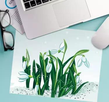 Original musmatta snödroppar i blomning - Tenstickers