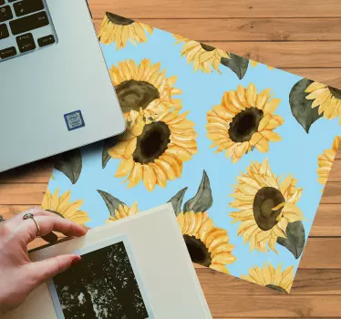 Original musmatta solrosblommönster - Tenstickers