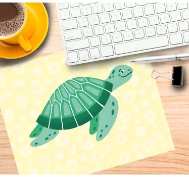 Original musmatta söt sköldpaddsillustration - Tenstickers