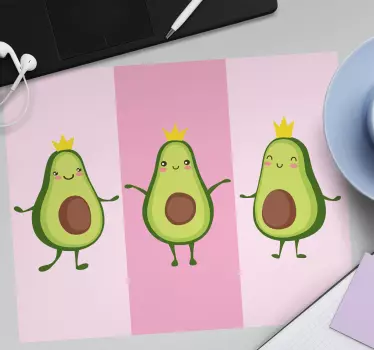 Original musmatta söta avokadokaraktärer - Tenstickers