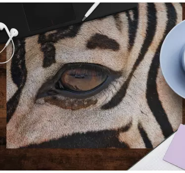 Original musmatta tigeröga närbild - Tenstickers